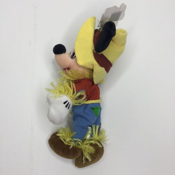 Disney Mickey Mouse 10" Bean Bag Plush Toy Scarecrow Costume Mouseketoys - Picture 8 of 10
